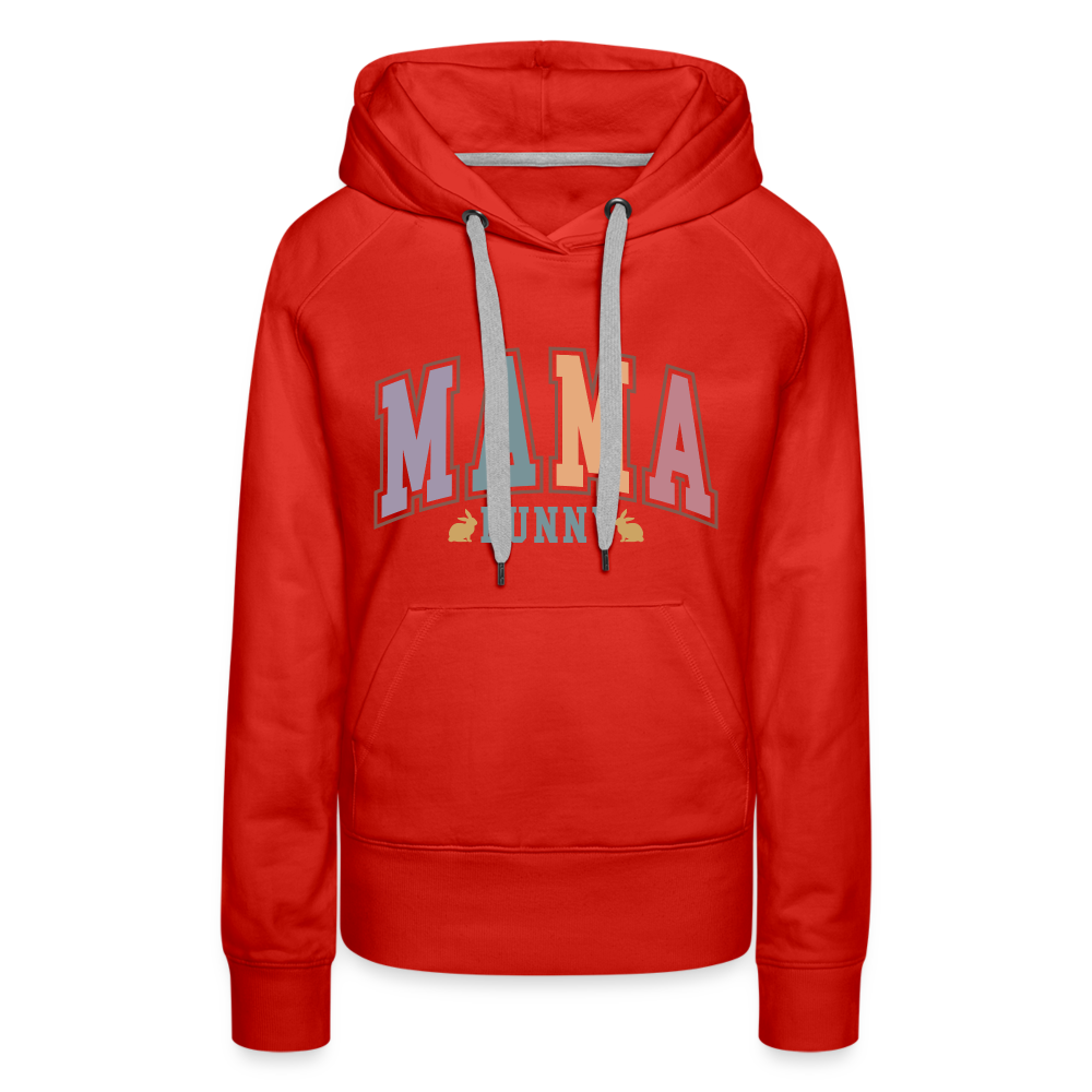Mama Bunny Women’s Premium Hoodie (Easter) - red