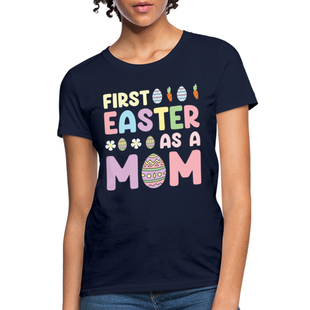 First Easter As A Mom T-Shirt - navy