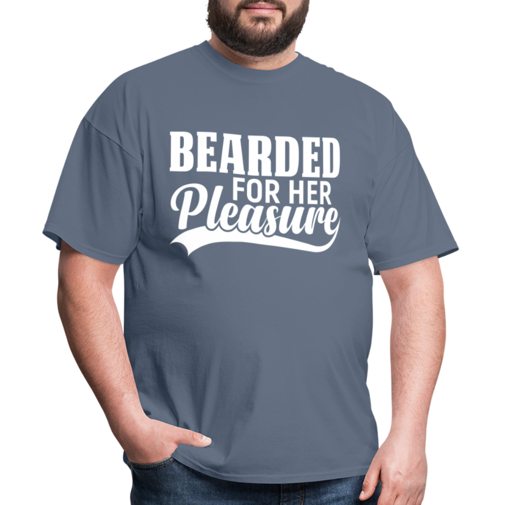 Bearded For Her Pleasure T-Shirt - denim