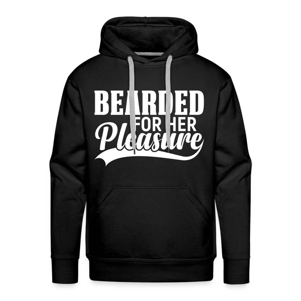 Bearded For Her Pleasure Men’s Premium Hoodie Color: charcoal grey