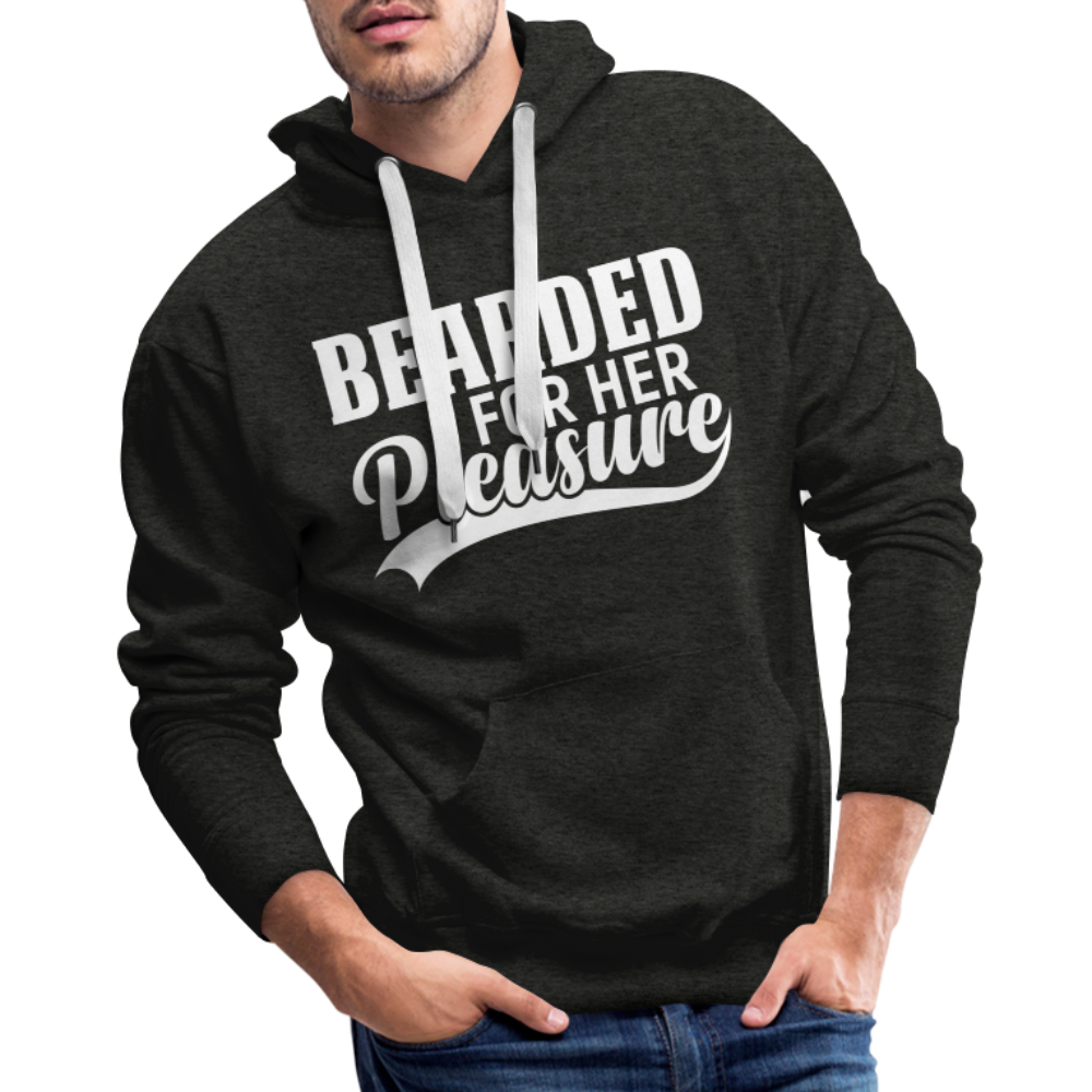Bearded For Her Pleasure Men’s Premium Hoodie - charcoal grey
