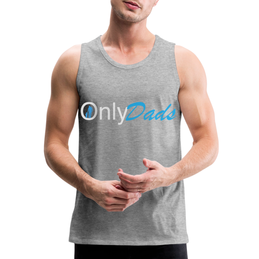 OnlyDads Men’s Premium Tank Color: heather gray