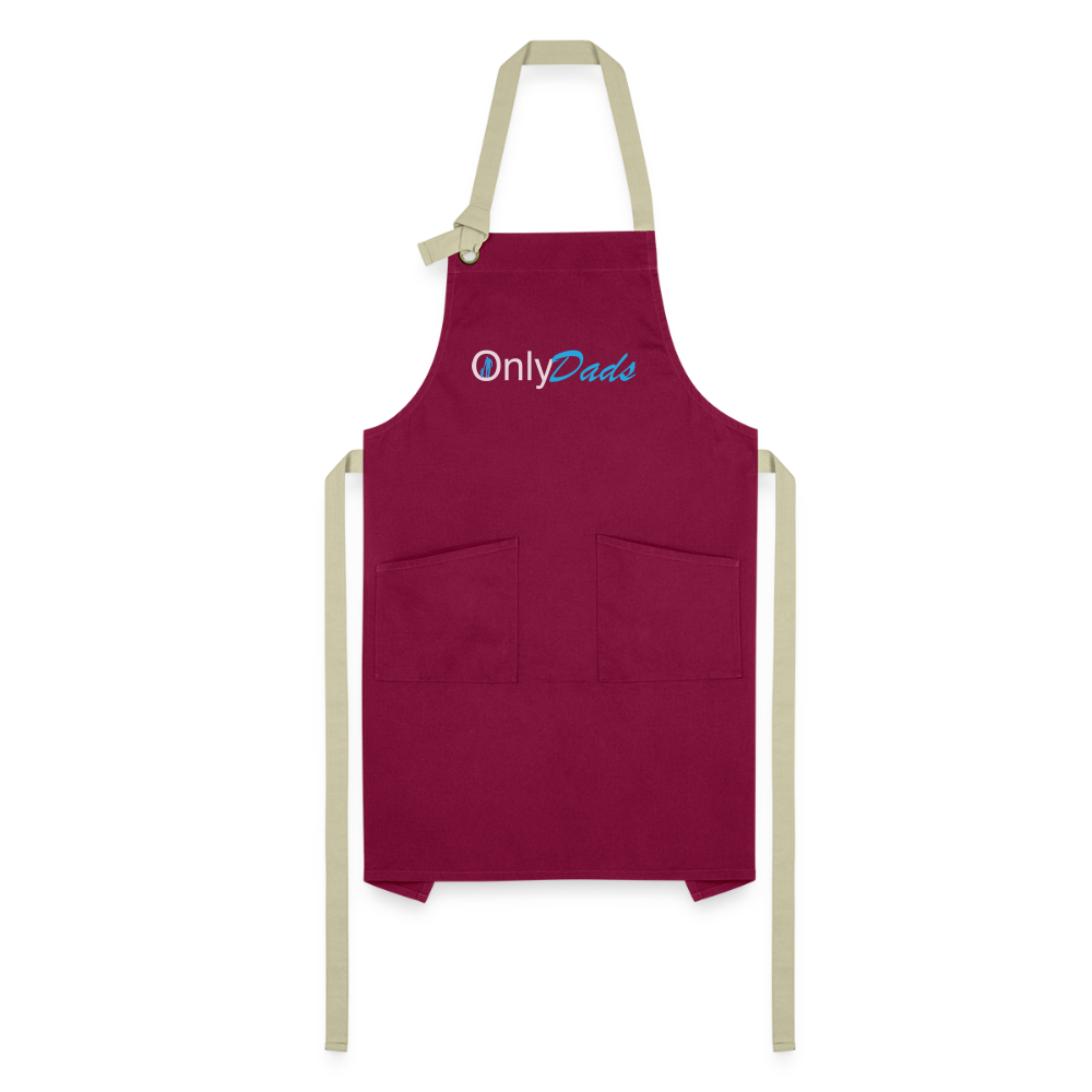 Onlydads Artisan Apron Color: burgundy/khaki