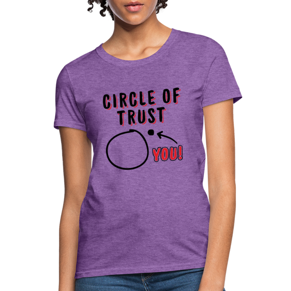 Circle of Trust Women's T-Shirt (You are Outside) - purple heather