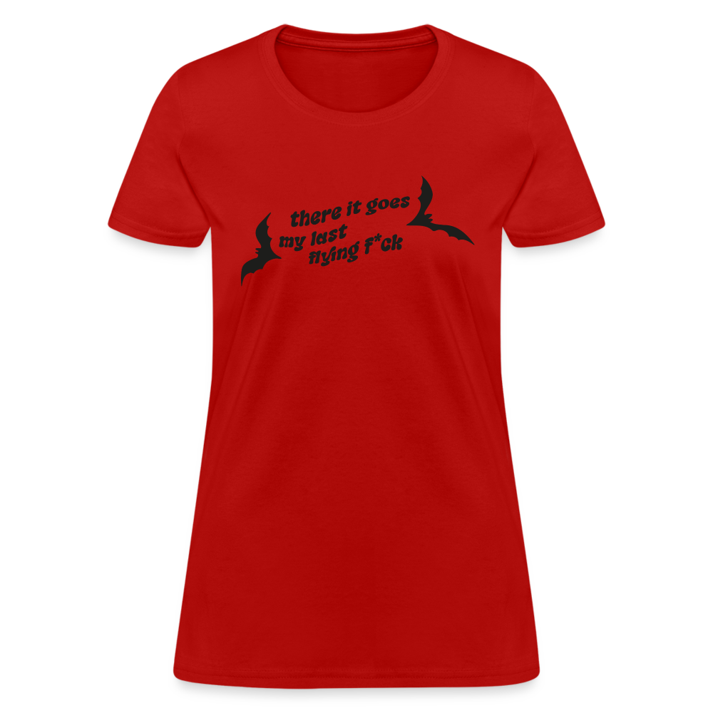 There IT Goes My Last Flying F*ck Women's T-Shirt Color: Purple Heather