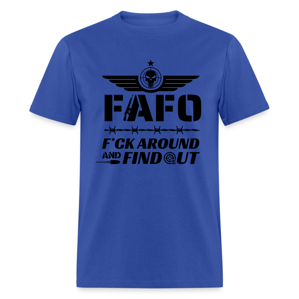 FAFO T-Shirt (F*ck Around And Find Out) - royal blue