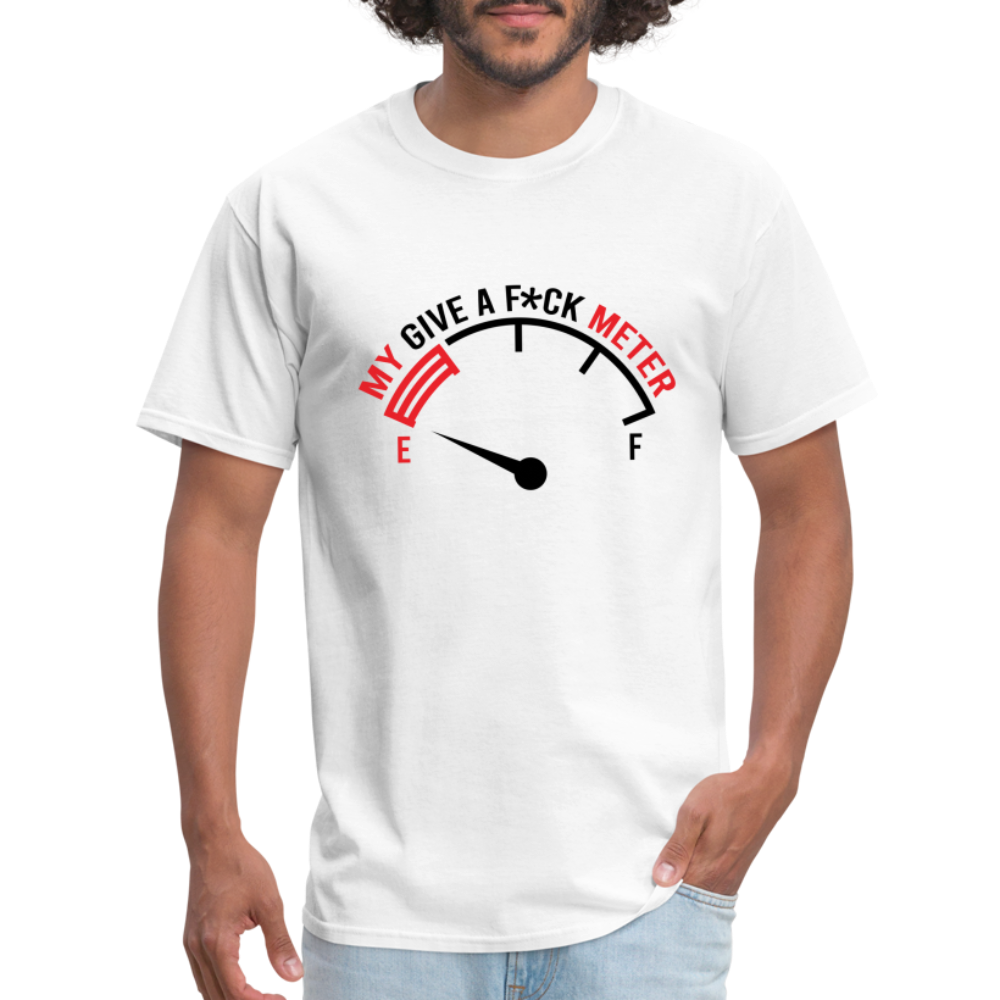 My Give A F*ck Meter T-Shirt - white
