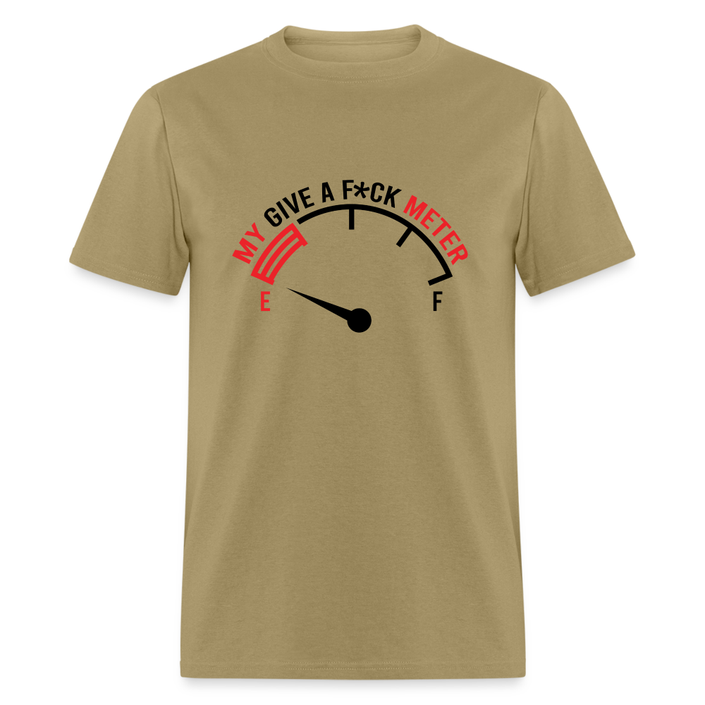 My Give A F*ck Meter T-Shirt - khaki