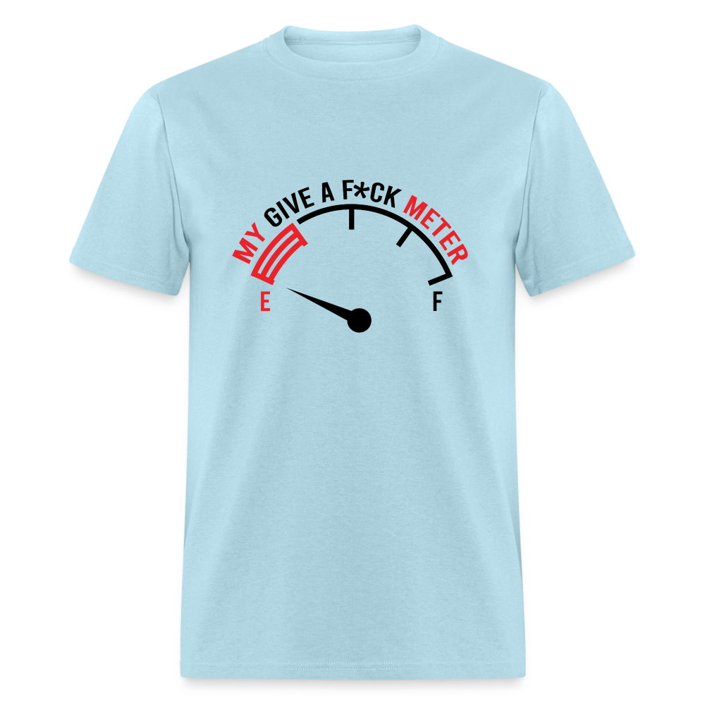 My Give A F*ck Meter T-Shirt - powder blue