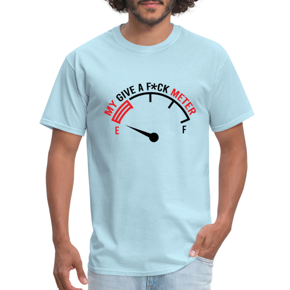 My Give A F*ck Meter T-Shirt - powder blue
