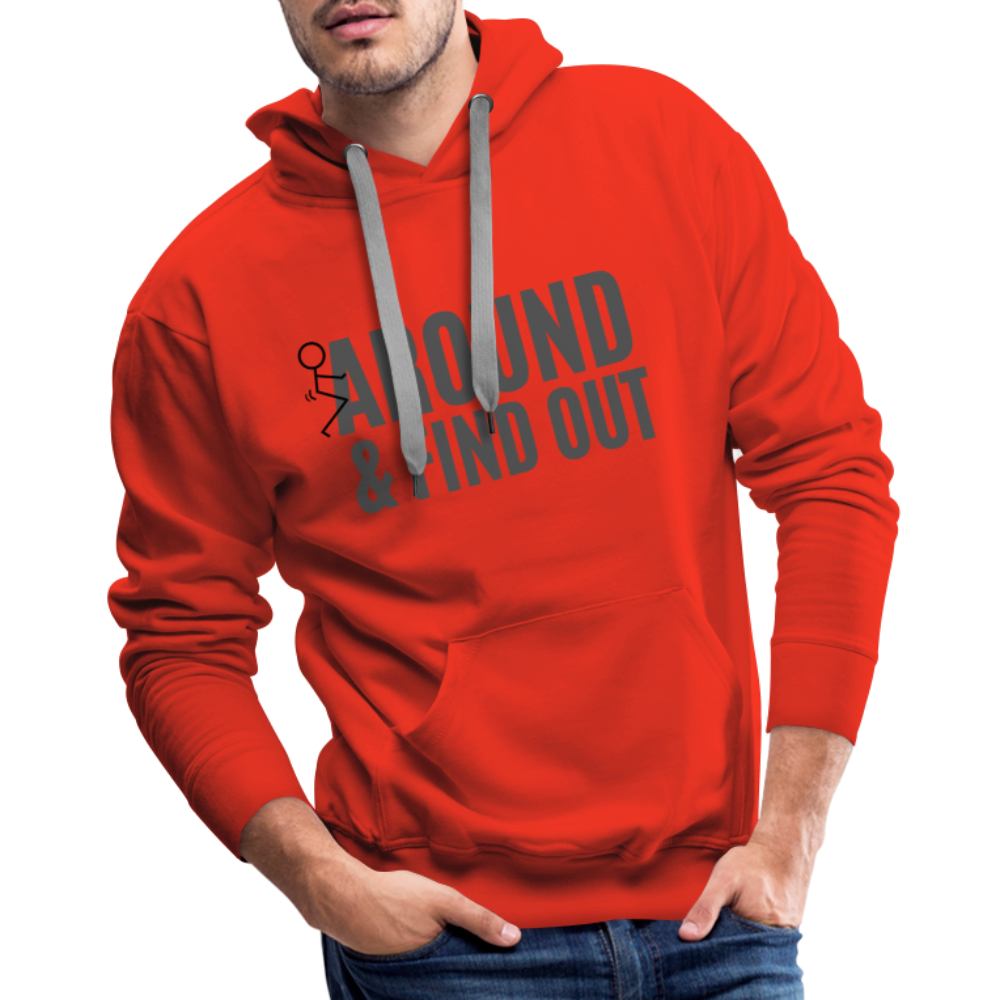 F Around and Find Out Men’s Premium Hoodie Color: white
