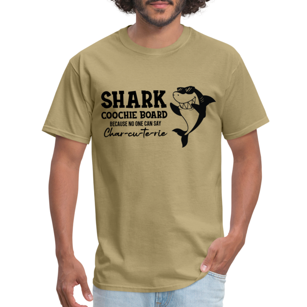 Shark Coochie Board T-Shirt (Charcuterie) - khaki