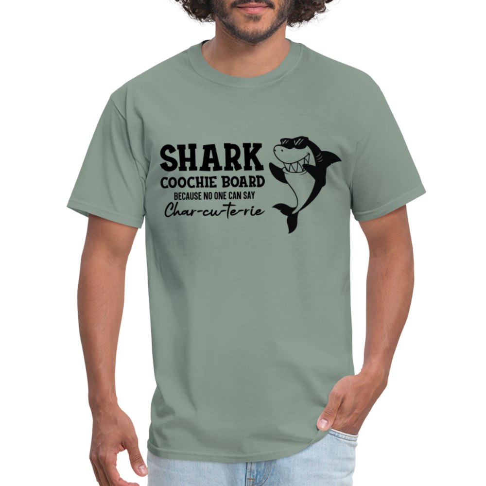 Shark Coochie Board T-Shirt (Charcuterie) - sage