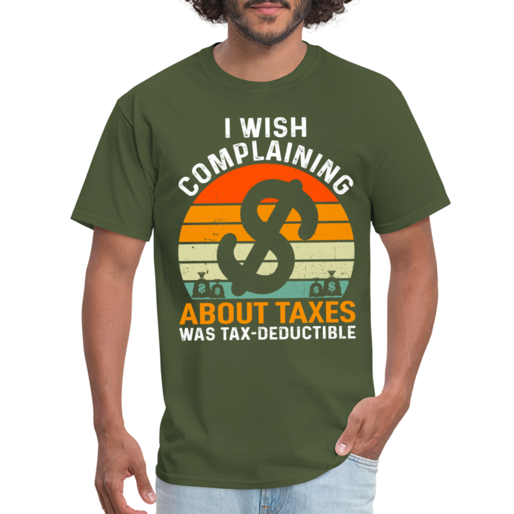 I Wish Complaining About Taxes Was Tax Deductible T-Shirt Color: denim