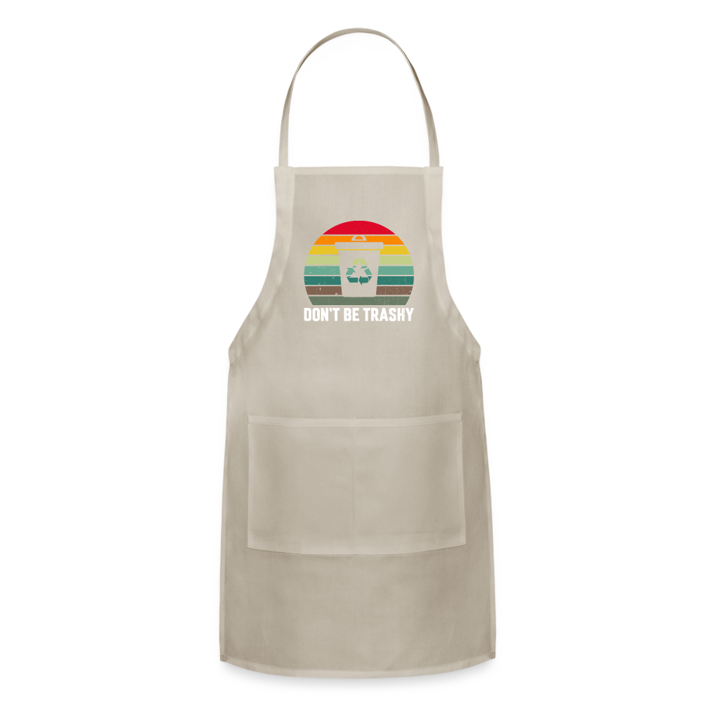 Don't Be Trashy Adjustable Apron (Recycle) Color: natural