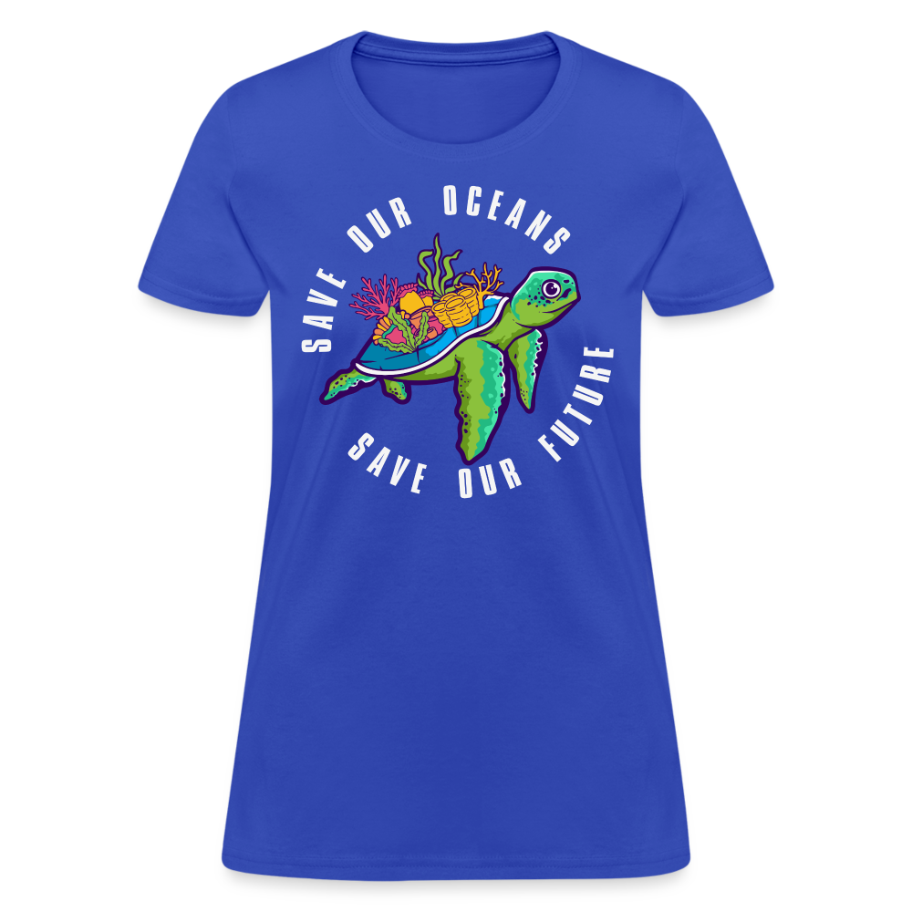 Save Our Oceans Save Our Future Women's T-Shirt - royal blue