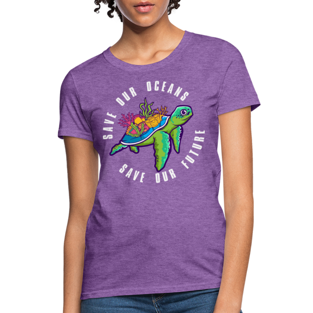 Save Our Oceans Save Our Future Women's T-Shirt - purple heather