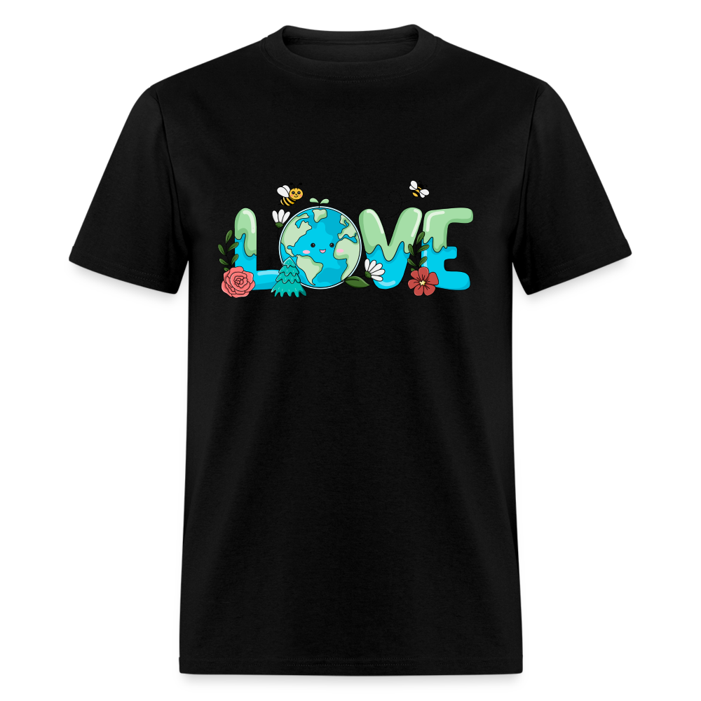 Nature's LOVE Celebration T-Shirt (Earth Day) - black