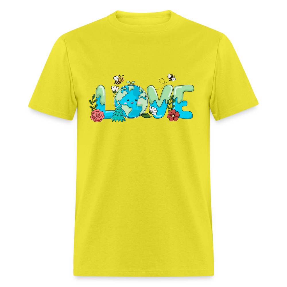 Nature's LOVE Celebration T-Shirt (Earth Day) - yellow