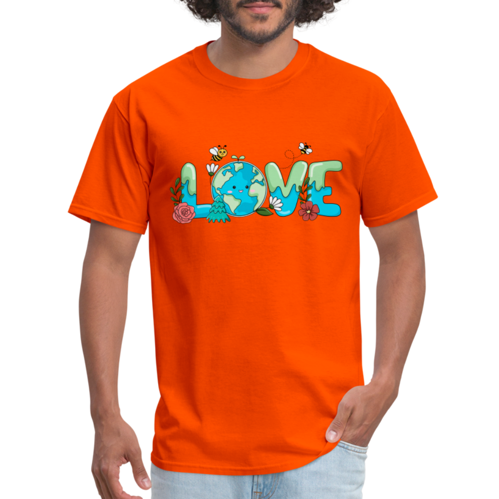 Nature's LOVE Celebration T-Shirt (Earth Day) - orange