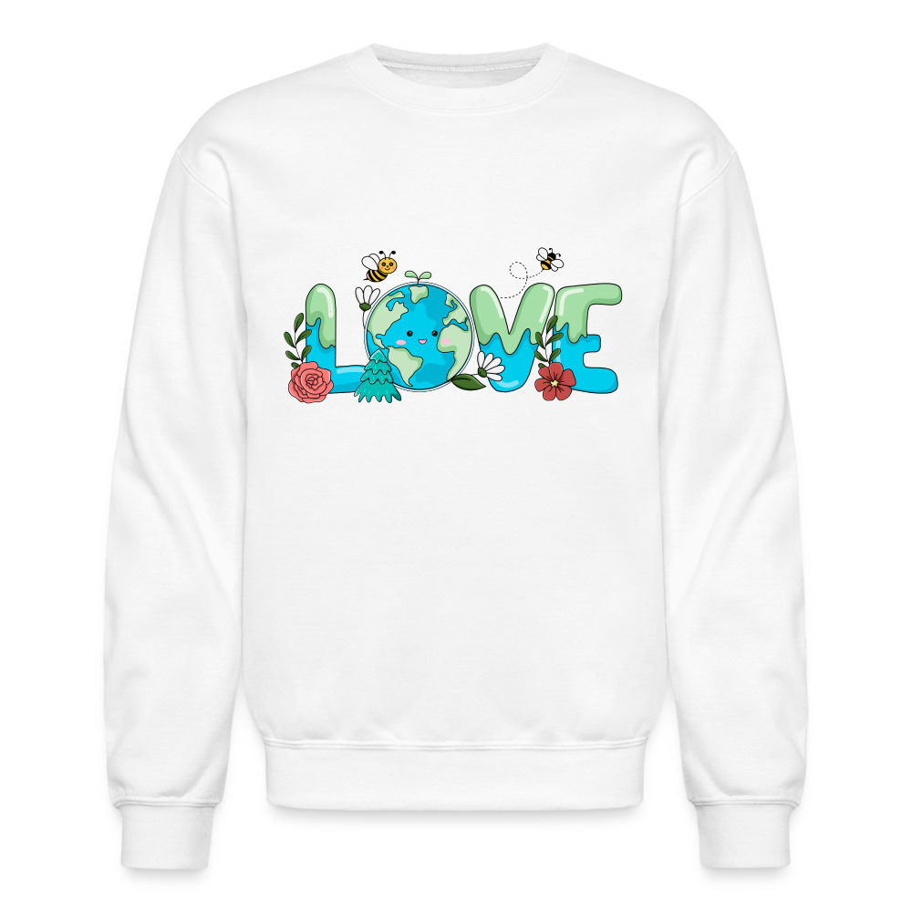 Nature's LOVE Celebration Sweatshirt (Earth Day) Color: white
