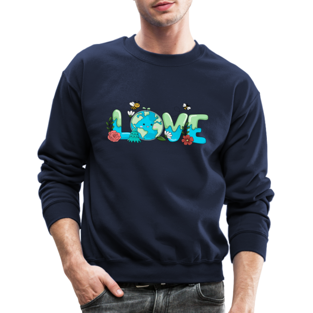 Nature's LOVE Celebration Sweatshirt (Earth Day) Color: navy
