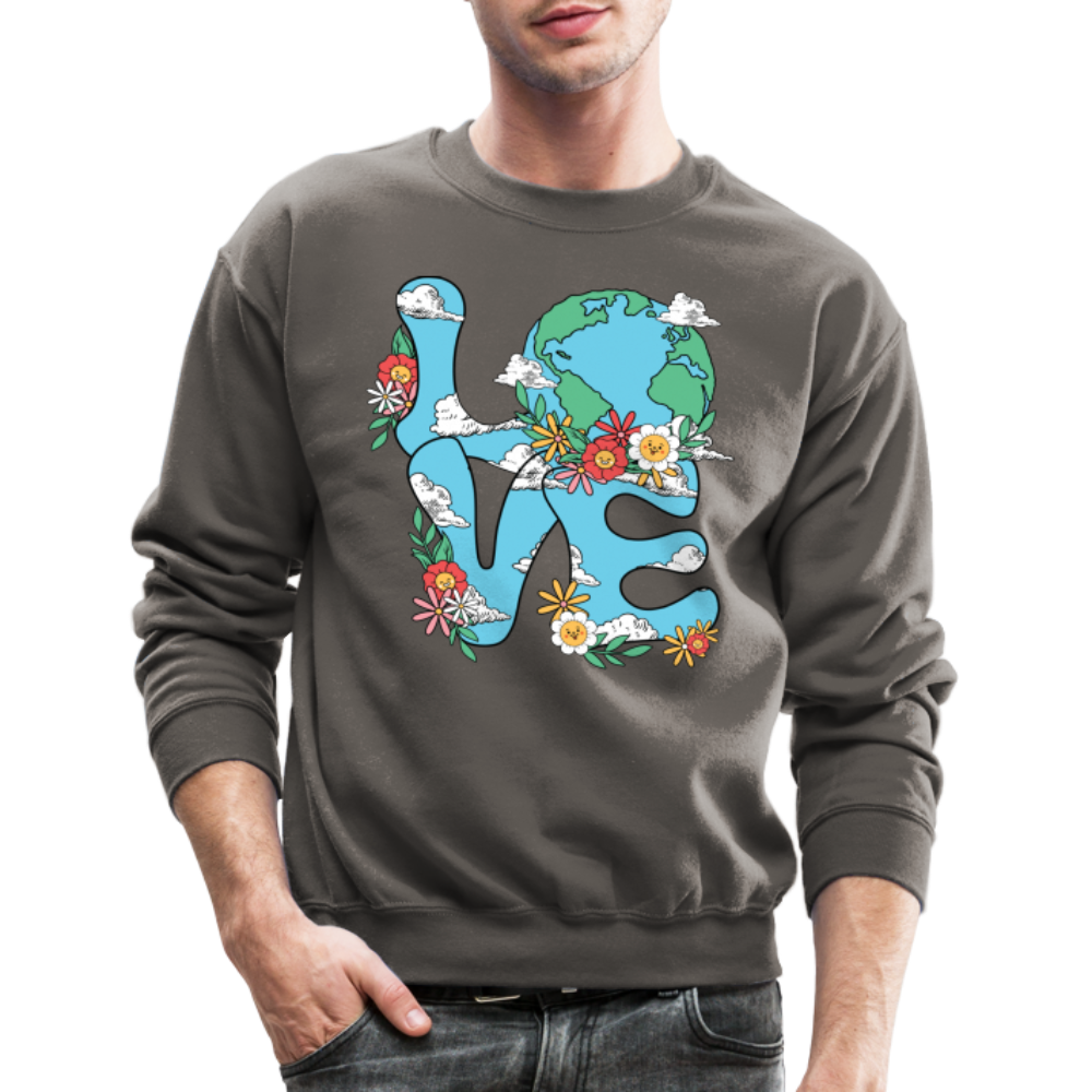 Floral LOVE Earth Day Sweatshirt Color: black