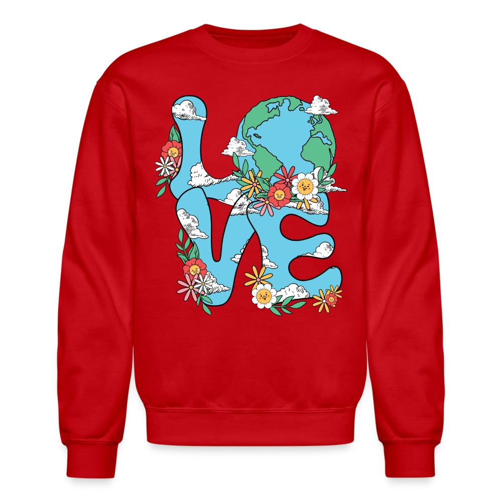Floral LOVE Earth Day Sweatshirt Color: black
