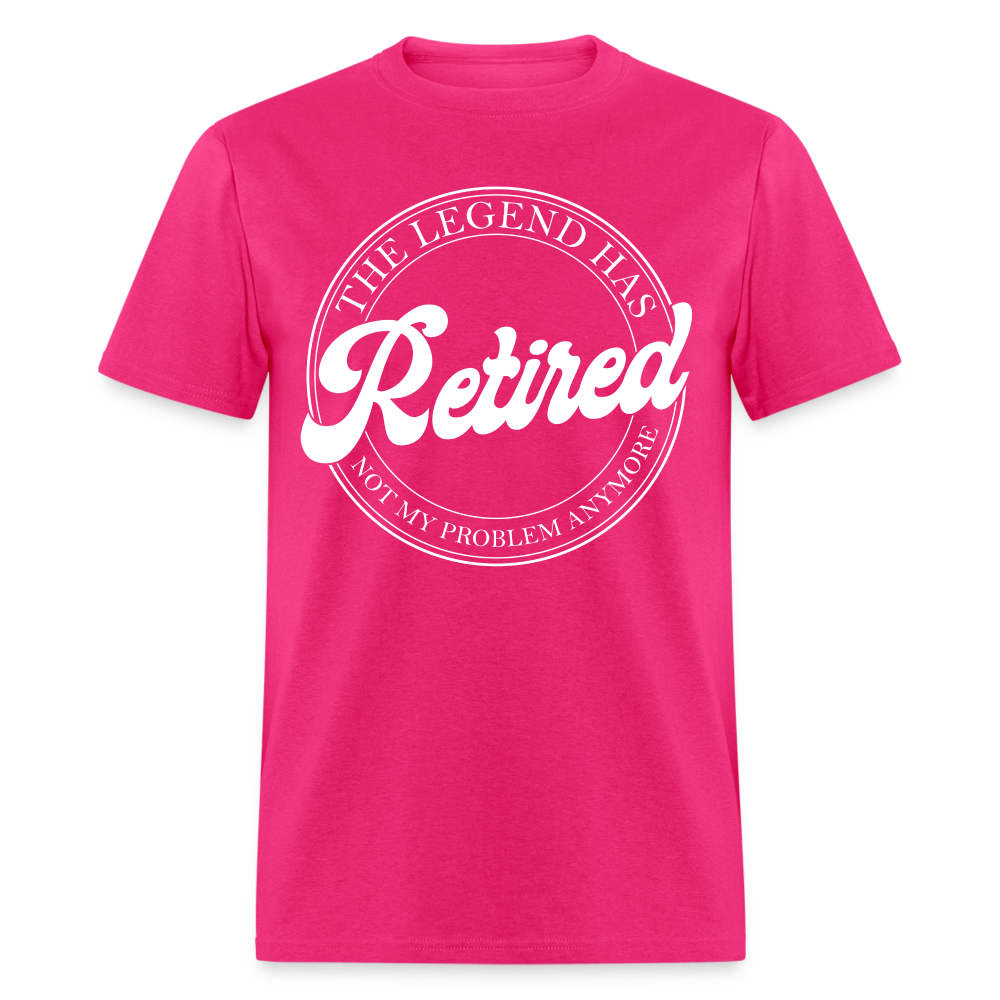 The Legend Has Retired T-Shirt - fuchsia