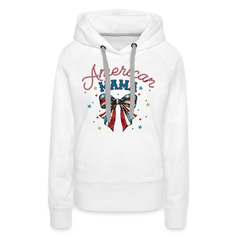 American Mama Women's Women’s Premium Hoodie - white
