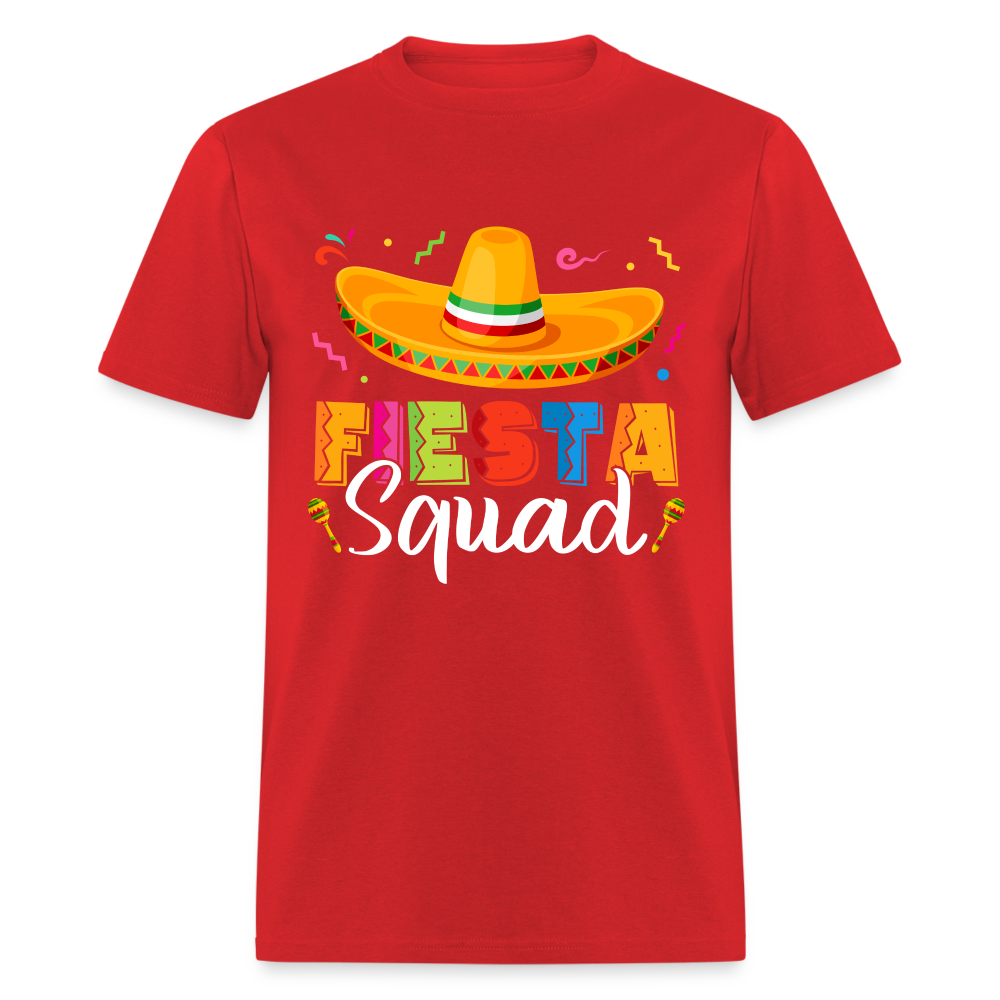 Cinco De Mayo Fiesta Squad T-Shirt - red