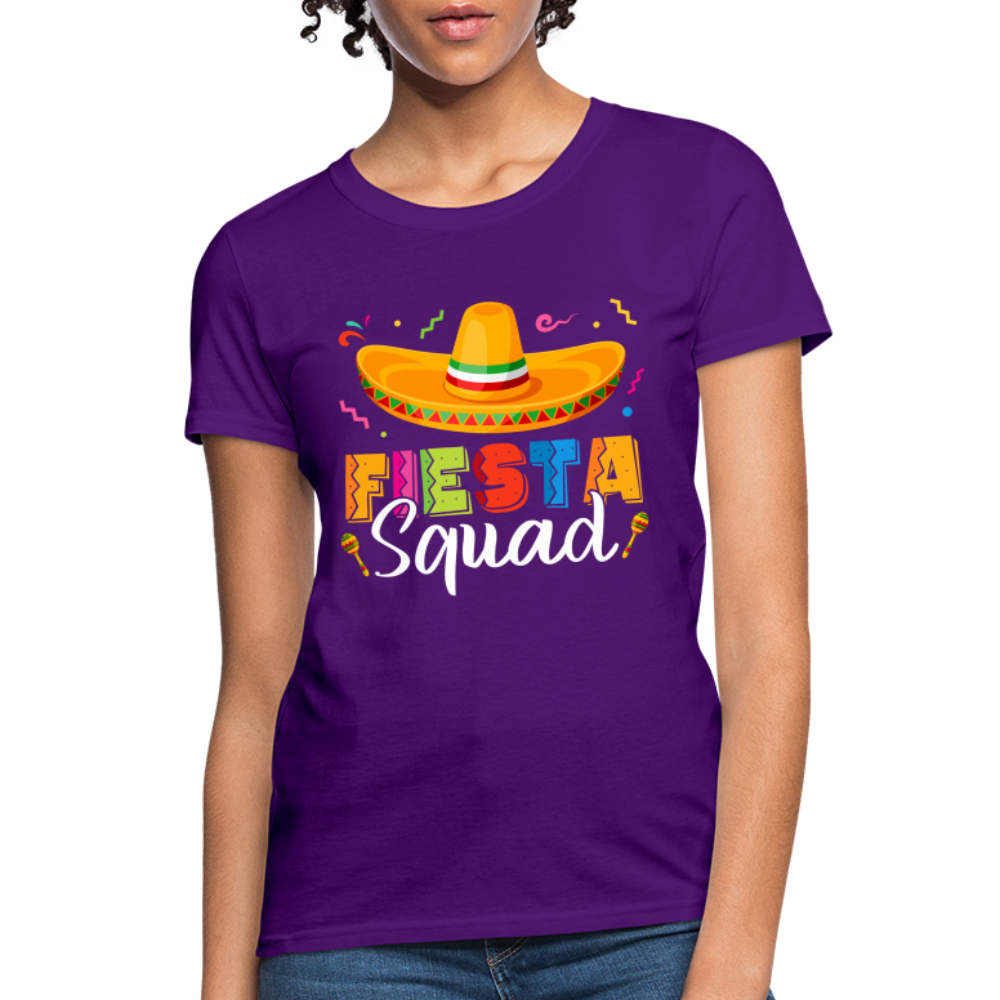 Cinco De Mayo Fiesta Squad Women's T-Shirt Color: Purple