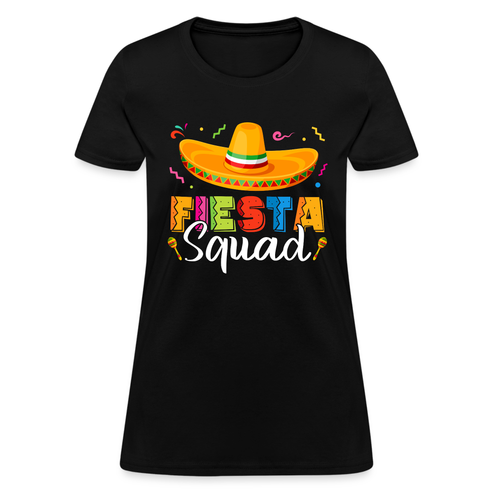 Cinco De Mayo Fiesta Squad Women's T-Shirt Color: Black