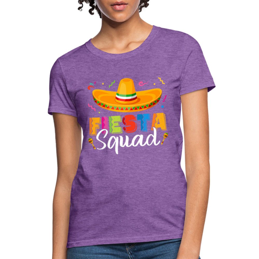 Cinco De Mayo Fiesta Squad Women's T-Shirt Color: Purple Heather