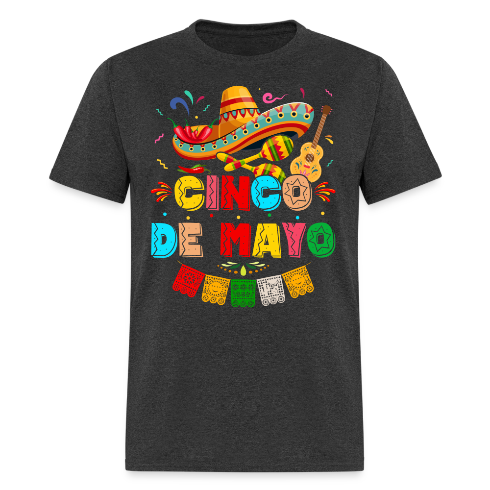 Cinco de Mayo T-Shirt - heather black