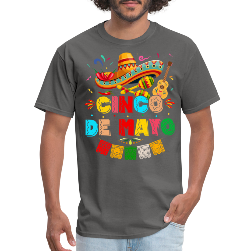 Cinco de Mayo T-Shirt Color: heather black