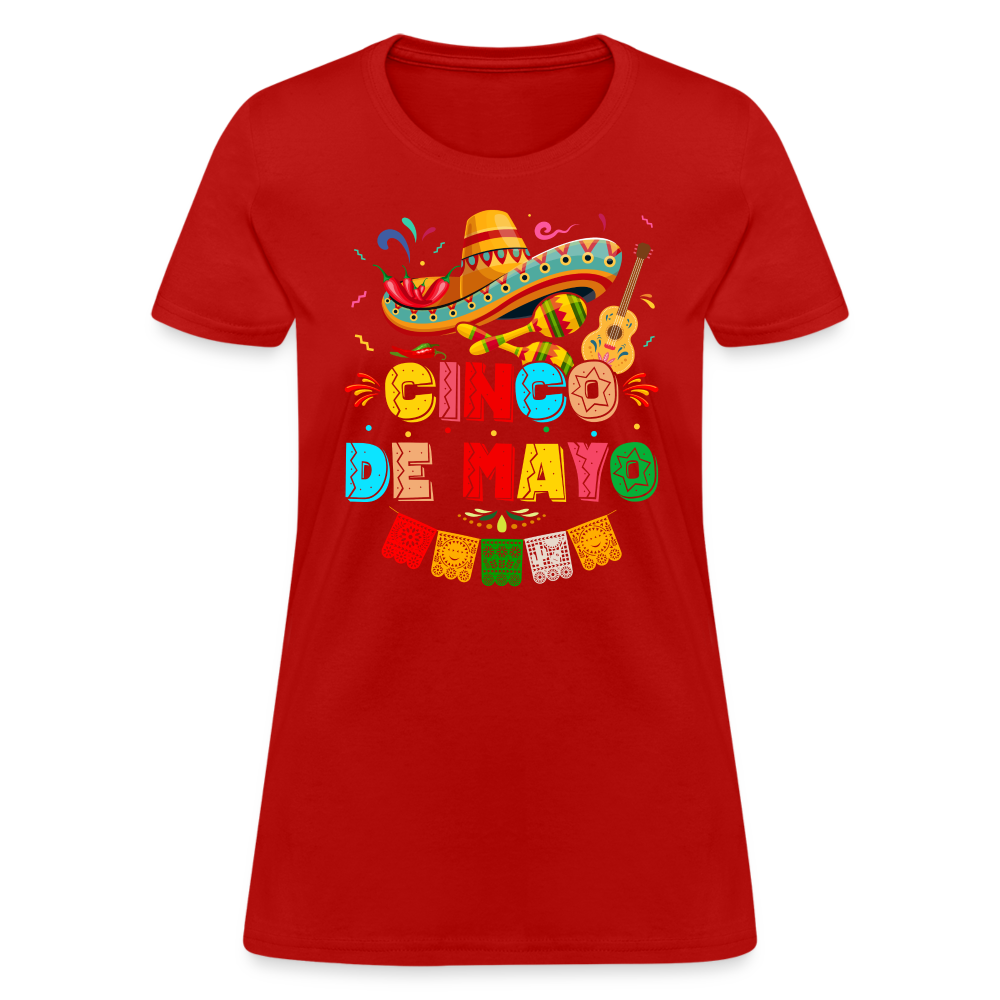 Cinco de Mayo Women's T-Shirt Color: red