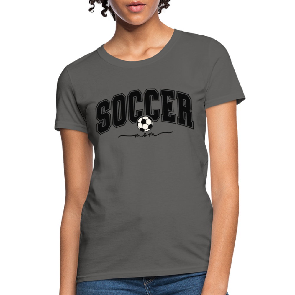 Soccer Mom Women's T-Shirt Color: charcoal
