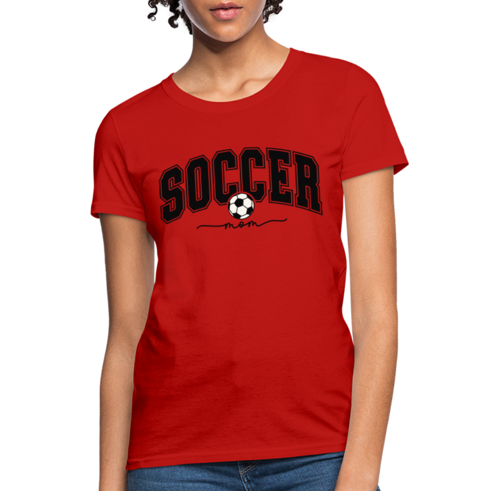 Soccer Mom Women's T-Shirt Color: red