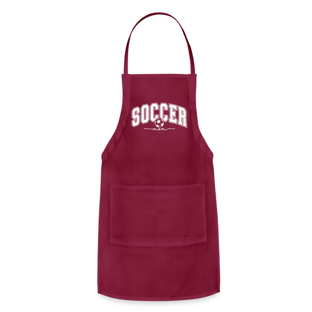Soccer Mom Adjustable Apron Color: burgundy