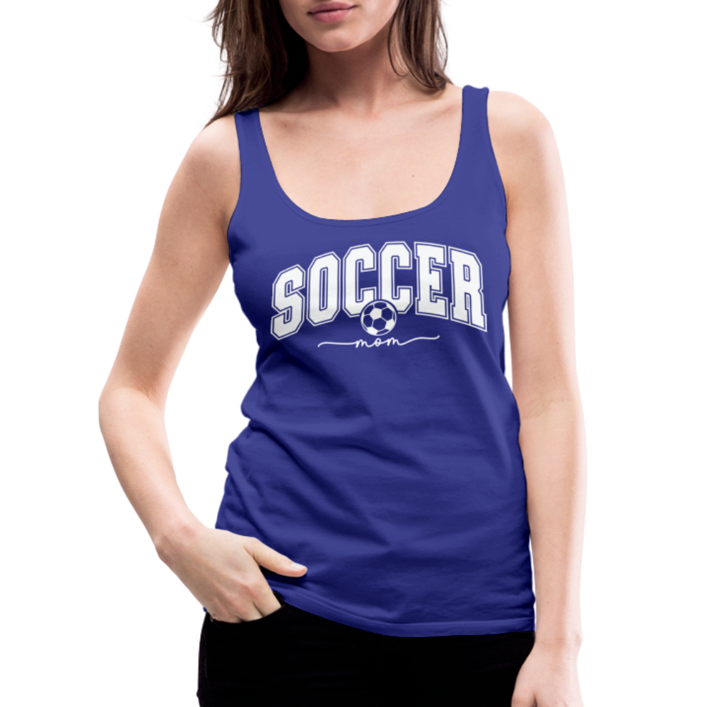 Soccer Mom Women’s Premium Tank Top - royal blue