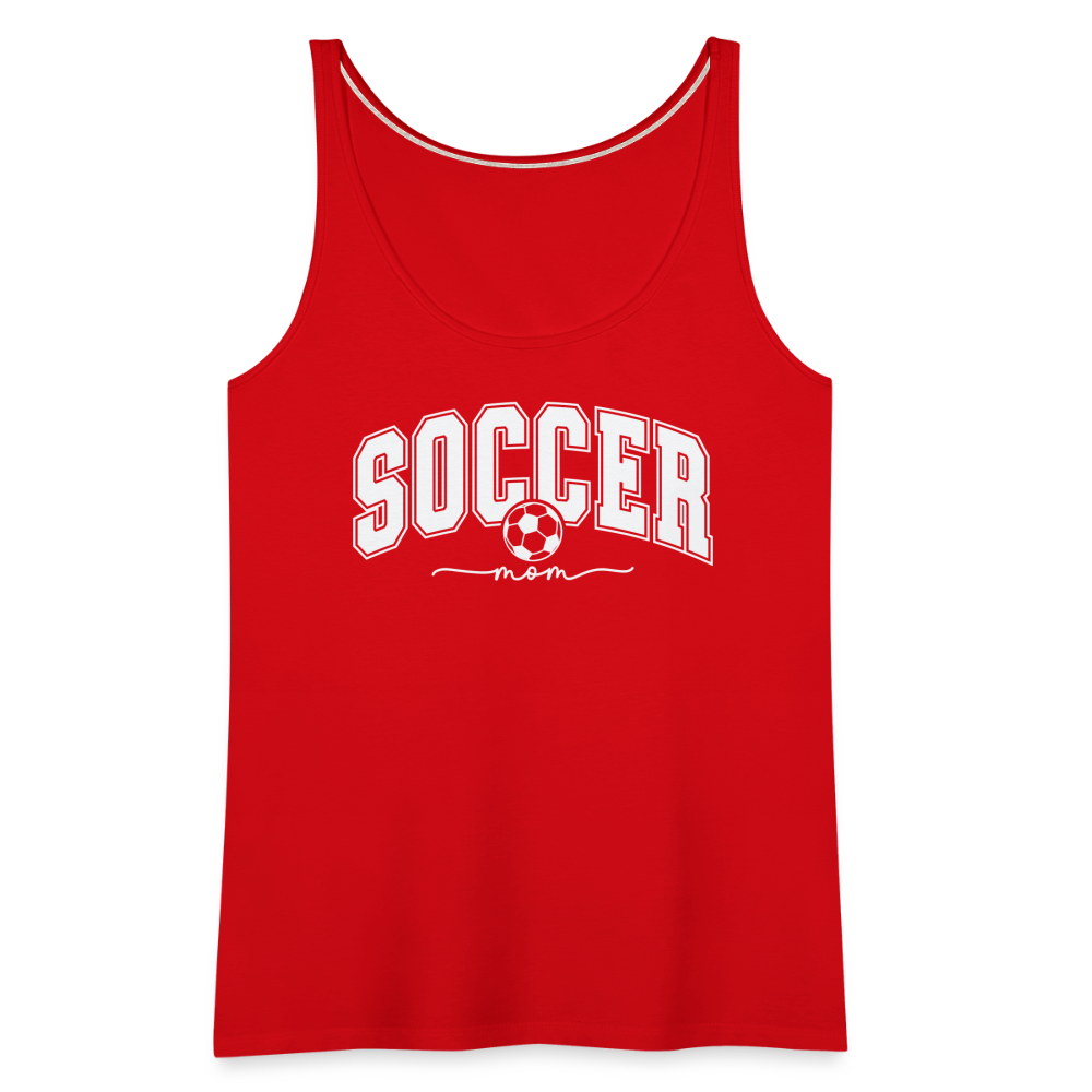 Soccer Mom Women’s Premium Tank Top - red