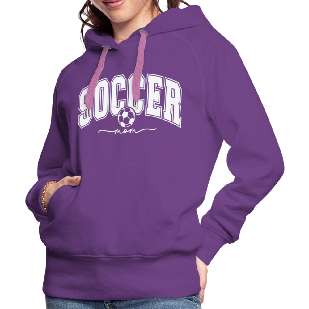 Soccer Mom Women’s Premium Hoodie - purple