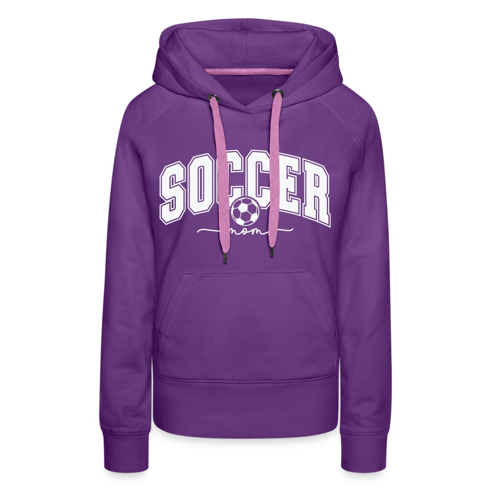 Soccer Mom Women’s Premium Hoodie - purple
