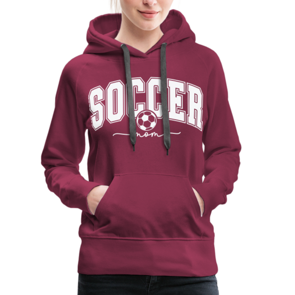 Soccer Mom Women’s Premium Hoodie - burgundy