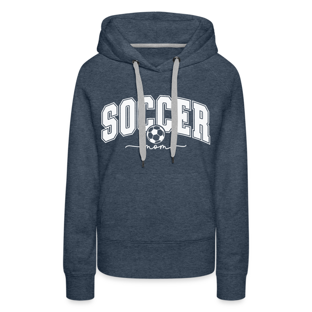 Soccer Mom Women’s Premium Hoodie - heather denim