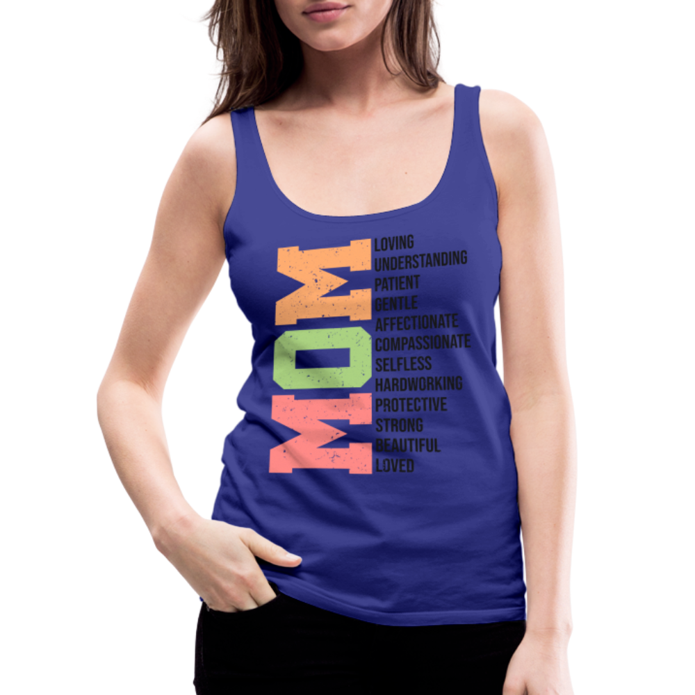 Mom Women's Women’s Premium Tank Top (Heartfelt Tribute) - royal blue