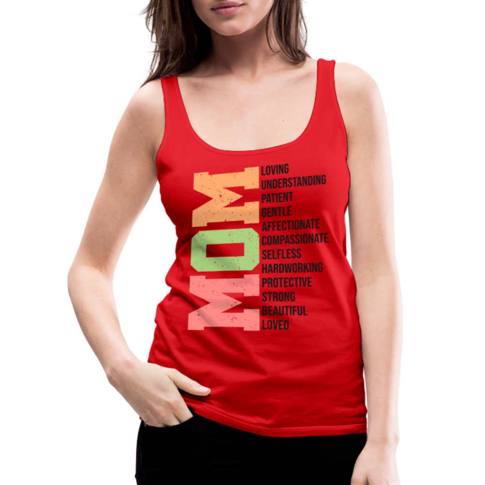 Mom Women's Women’s Premium Tank Top (Heartfelt Tribute) - red