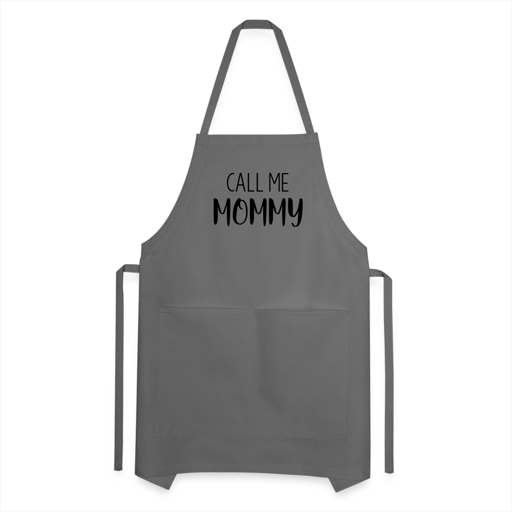 Call Me Mommy - Adjustable Apron Color: charcoal