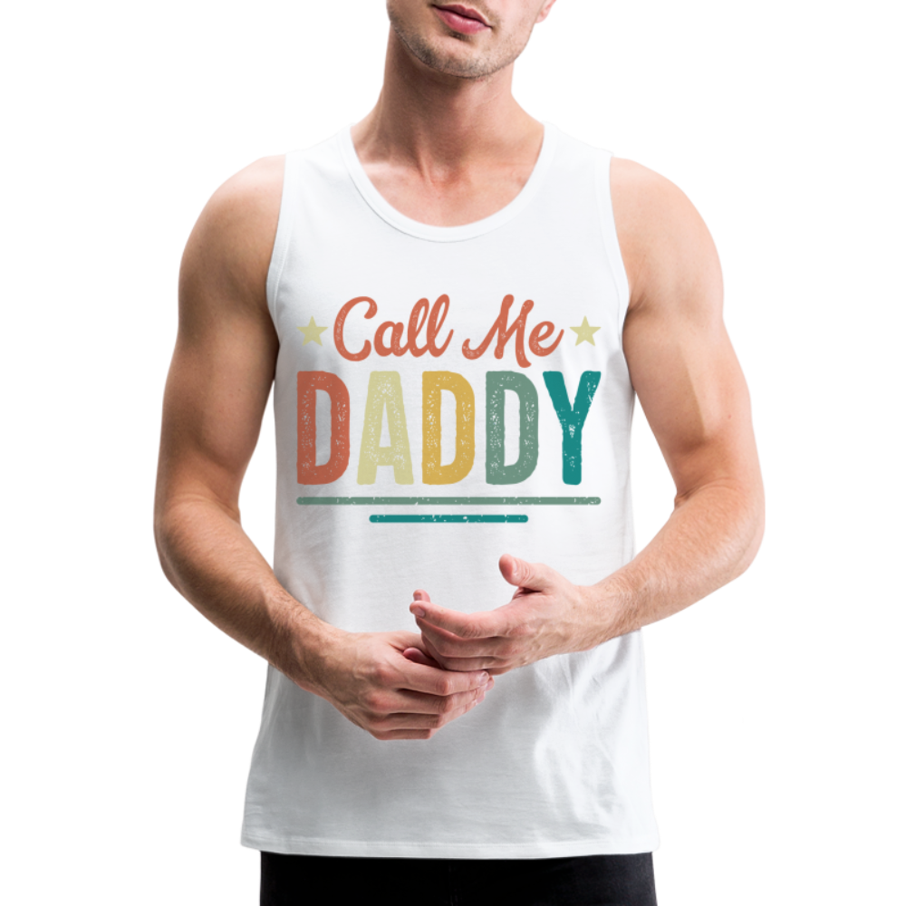 Call Me Daddy - Men’s Premium Tank Top Color: deep navy